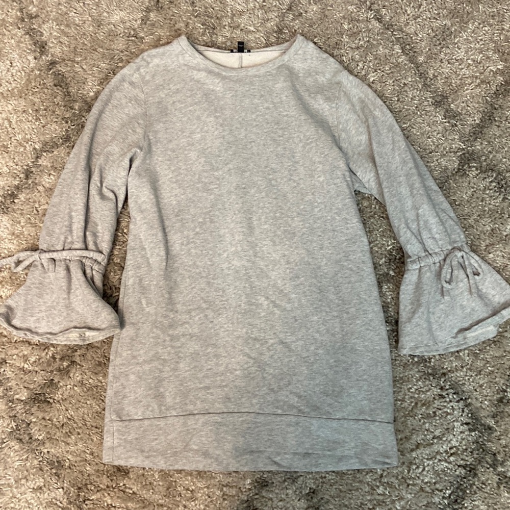 Express gray long sweatshirt